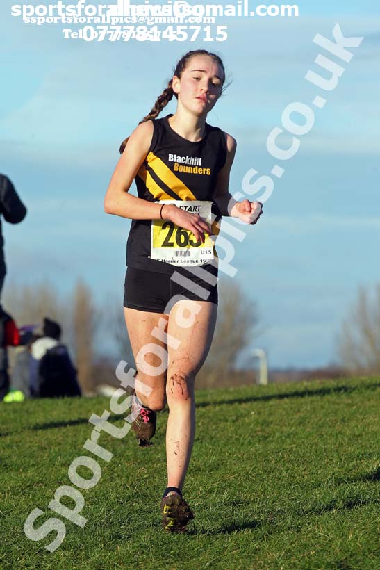 Girls under-15s Davison Shield, 2020 Sherman Cup/Davison Shield, Temple Park, South Shields.  Photo: David T. Hewitson/Sports for All Pics